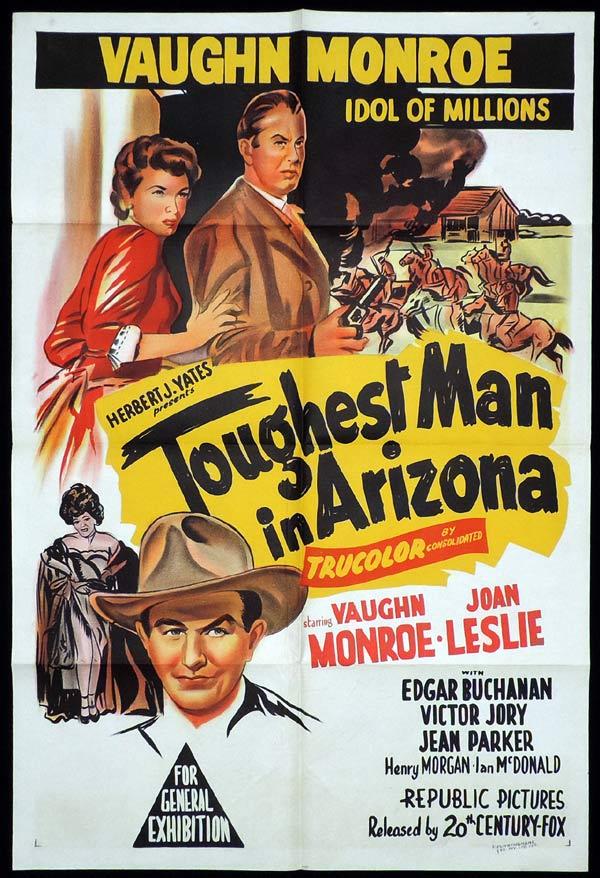 TOUGHEST MAN IN ARIZONA One Sheet Movie Poster Vaughn Monroe