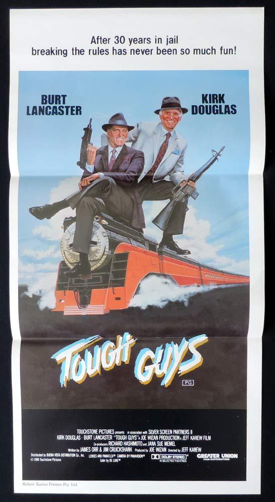 TOUGH GUYS Original Daybill Movie Poster Burt Lancaster Kirk Douglas