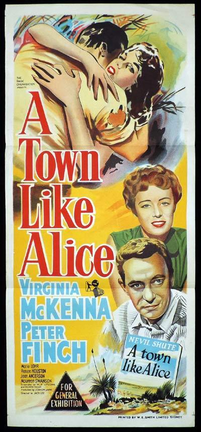 A TOWN LIKE ALICE Daybill Movie poster PETER FINCH Virginia McKenna