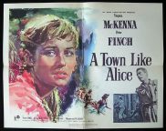 A TOWN LIKE ALICE Movie poster 1956 Classic AUSTRALIAN FILM Rare US Half Sheet