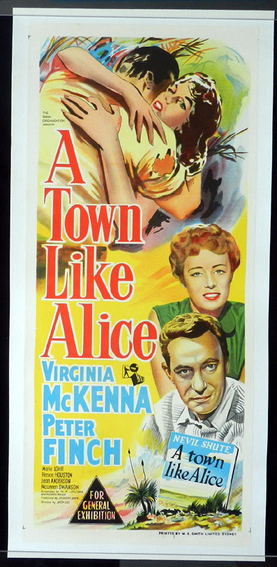 A TOWN LIKE ALICE Original Daybill Movie poster 1956 Linen Backed