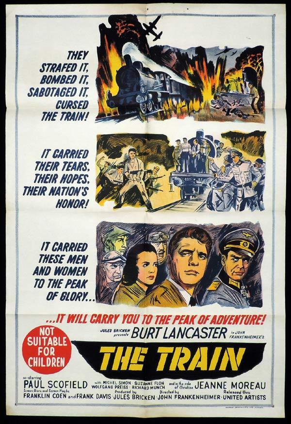 THE TRAIN One Sheet Movie Poster Burt Lancaster