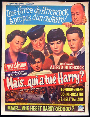 THE TROUBLE WITH HARRY ’55 Hitchcock ORIGINAL poster