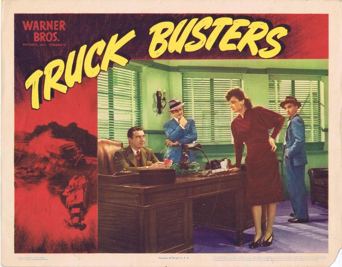 TRUCK BUSTERS Lobby card 6 Film Noir Trucking