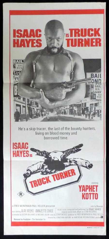 TRUCK TURNER Original Daybill Movie Poster Blaxploitation Isaac Hayes