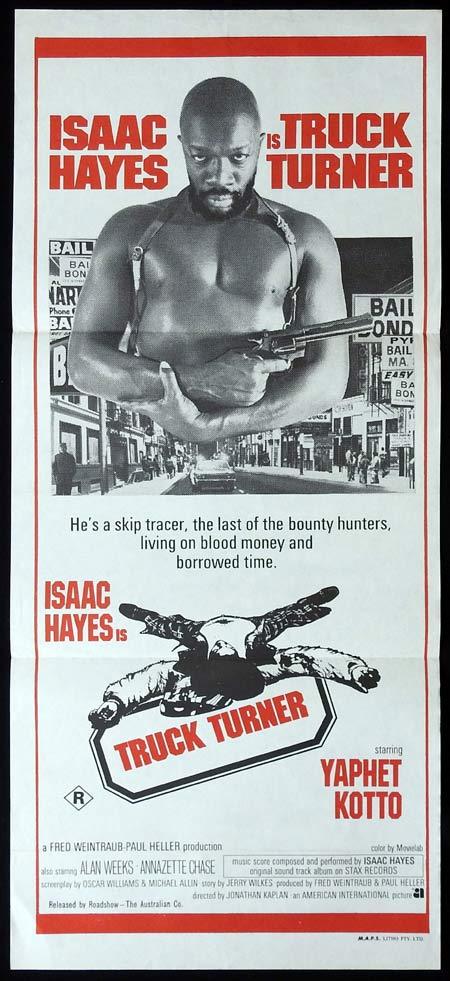 TRUCK TURNER Original Daybill Movie Poster Yaphet Kotto Skip Tracer Isaac Hayes