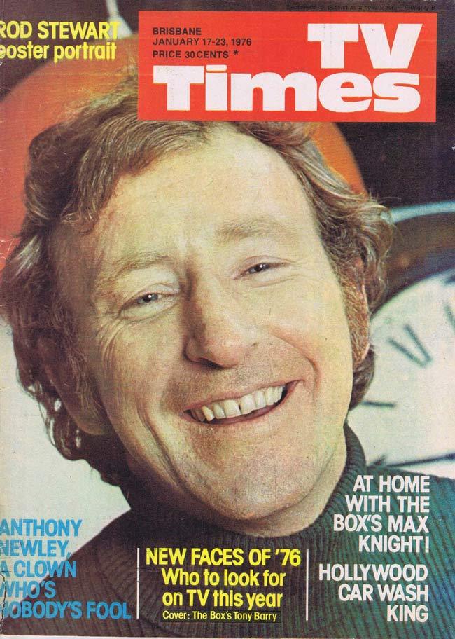 TV TIMES MAGAZINE Jan 17 1976 Tony Barry Rod Stewart centerfold