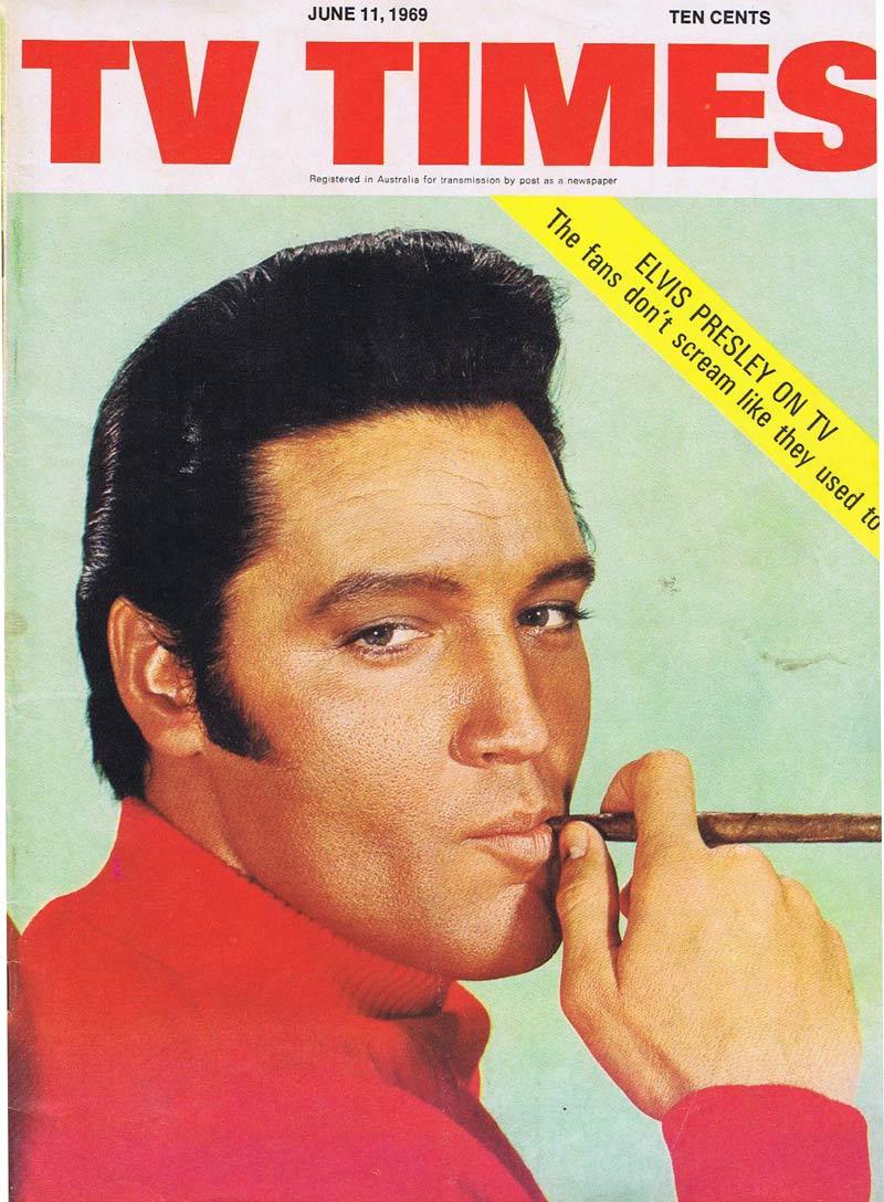 TV TIMES MAGAZINE Elvis Presley June 11 1959 Brisbane