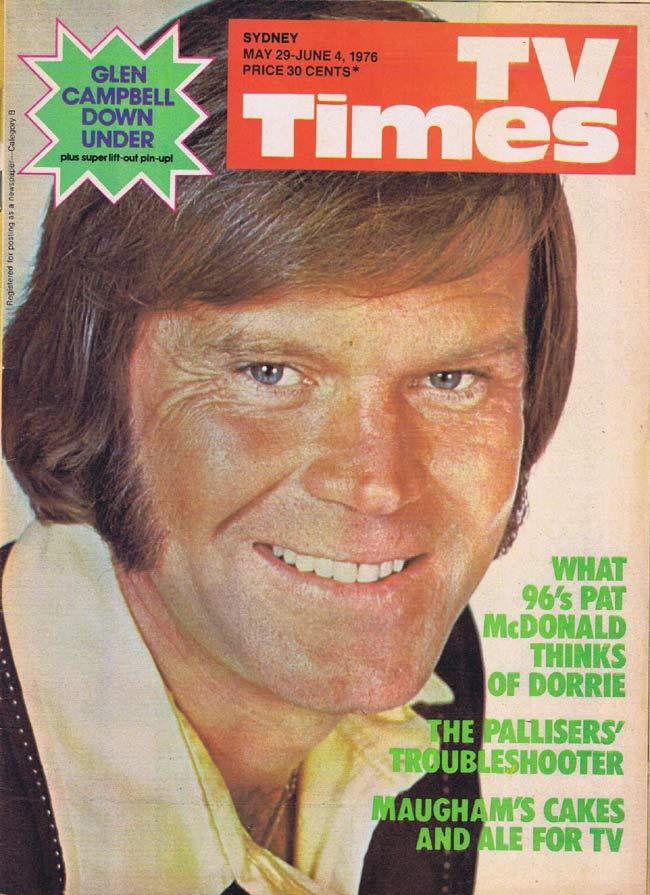 TV TIMES MAGAZINE May 29 1978 Glen Campbell The Pallisers