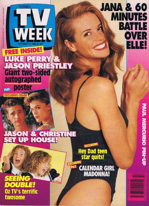 TV WEEK MAGAZINE Oct 1992 Elle McPherson Paul Mercurio Pin up