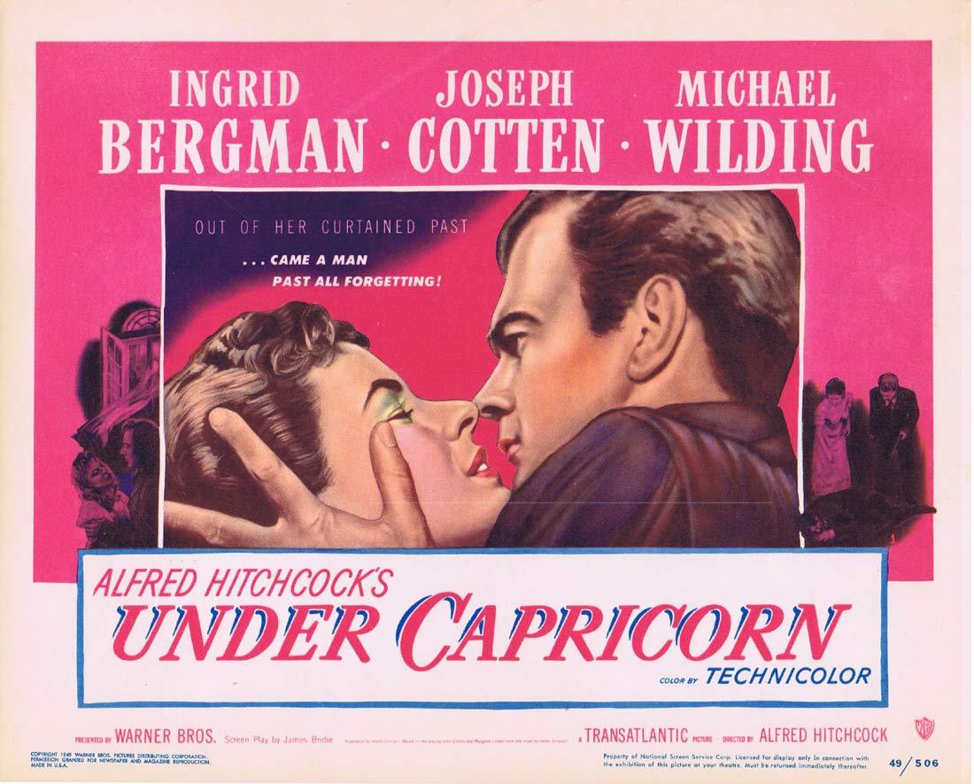 UNDER CAPRICORN Original Title Lobby Card Alfred Hitchcock Ingrid Bergman