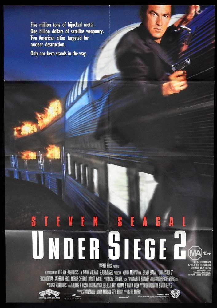 UNDER SIEGE 2 Original One sheet Movie Poster 1995 Steven Seagal