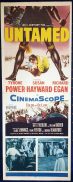 UNTAMED Movie Poster Susan Hayward US Insert