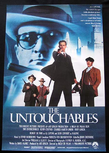 THE UNTOUCHABLES ’87-Costner-De Niro-Connery-Engl. 1sht