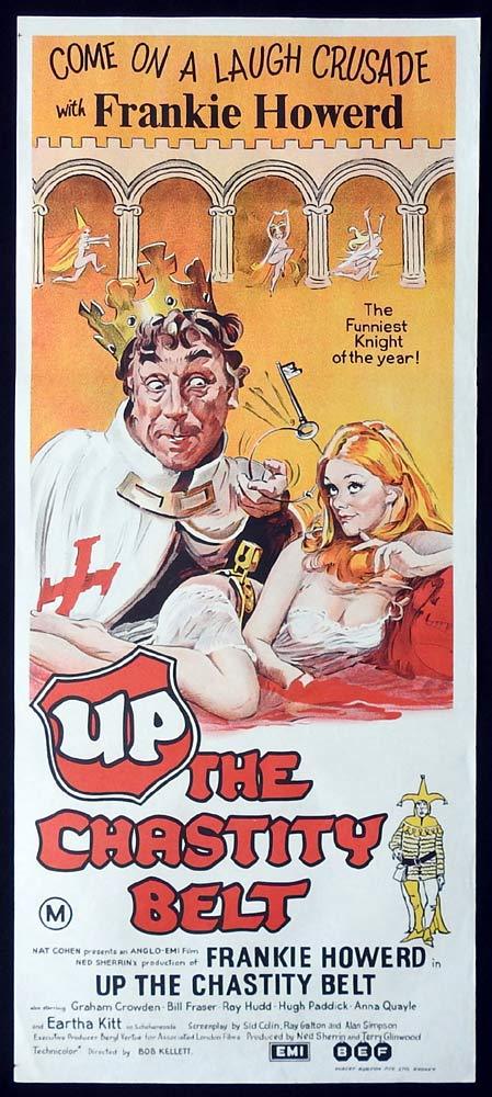 UP THE CHASTITY BELT Original Daybill Movie Poster Frankie Howerd