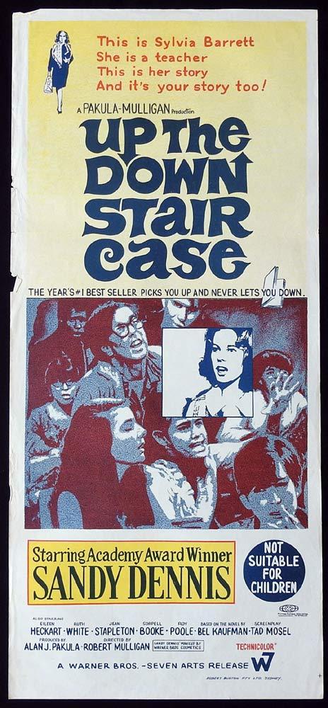 UP THE DOWN STAIRCASE Original Daybill Movie Poster Sandy Dennis Patrick Bedford