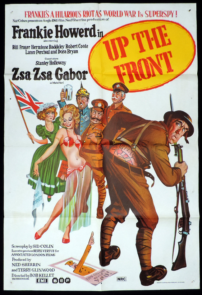 UP THE FRONT Frankie Howerd One Sheet Movie Poster