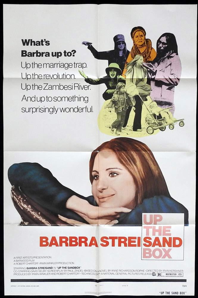 UP THE SANDBOX Original One sheet Movie posterBarbra Streisand David Selby