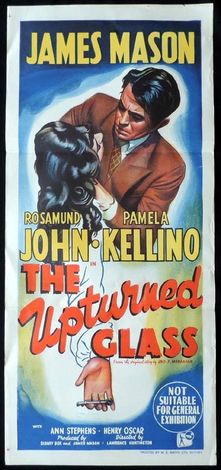 THE UPTURNED GLASS Original Daybill Movie Poster James Mason Film Noir