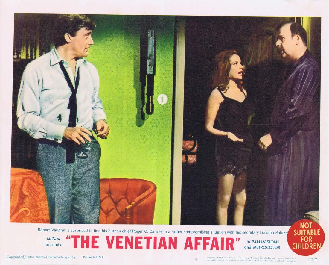 THE VENETIAN AFFAIR Original Lobby card 4 Robert Vaughn Felicia Farr