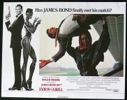 A VIEW TO A KILL British Lobby Card 1 1985 James Bond