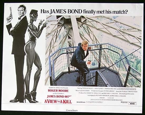 A VIEW TO A KILL 1985 James Bond RARE British Lobby Card 2