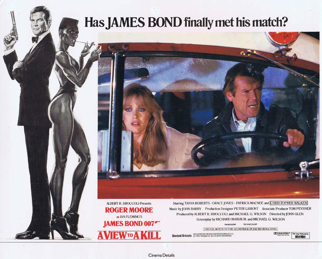 A VIEW TO A KILL British Lobby Card 6 1985 James Bond