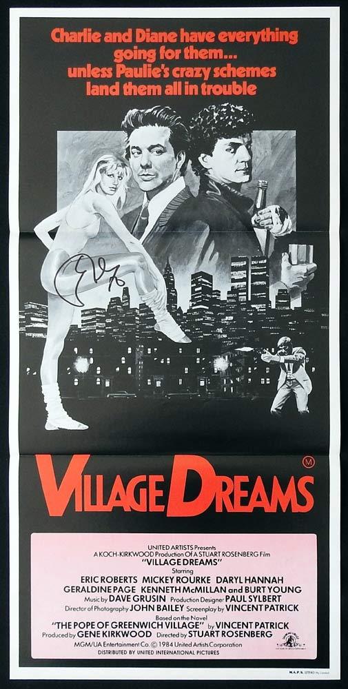 VILLAGE DREAMS Original Daybill Movie Poster ERIC ROBERTS Autograph