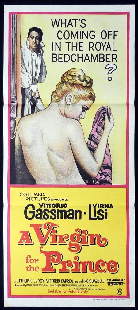 A VIRGIN FOR THE PRINCE Original Daybill Movie Poster Virna Lisi Vittorio Gassman