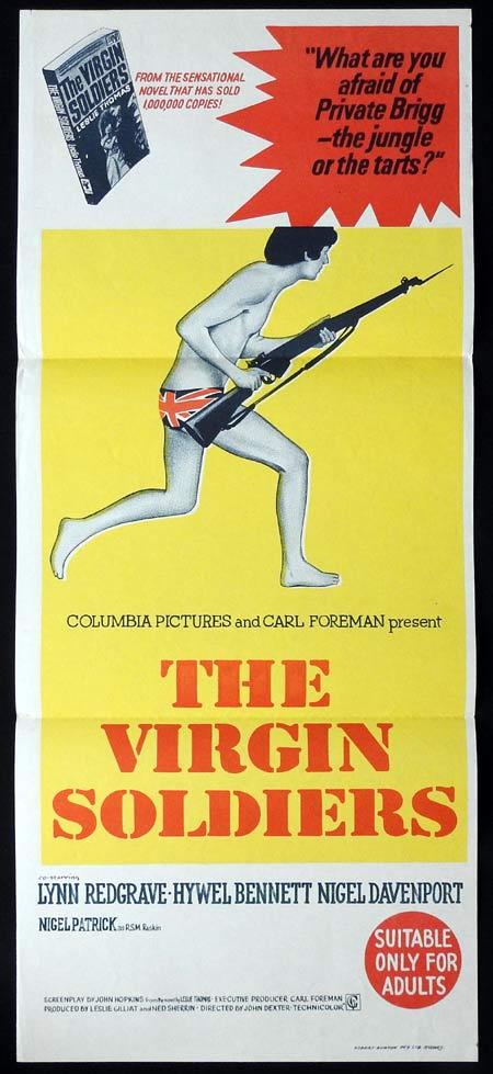 THE VIRGIN SOLDIERS Original daybill Movie Poster Lynn Redgrave Hywel Bennett Nigel Davenport
