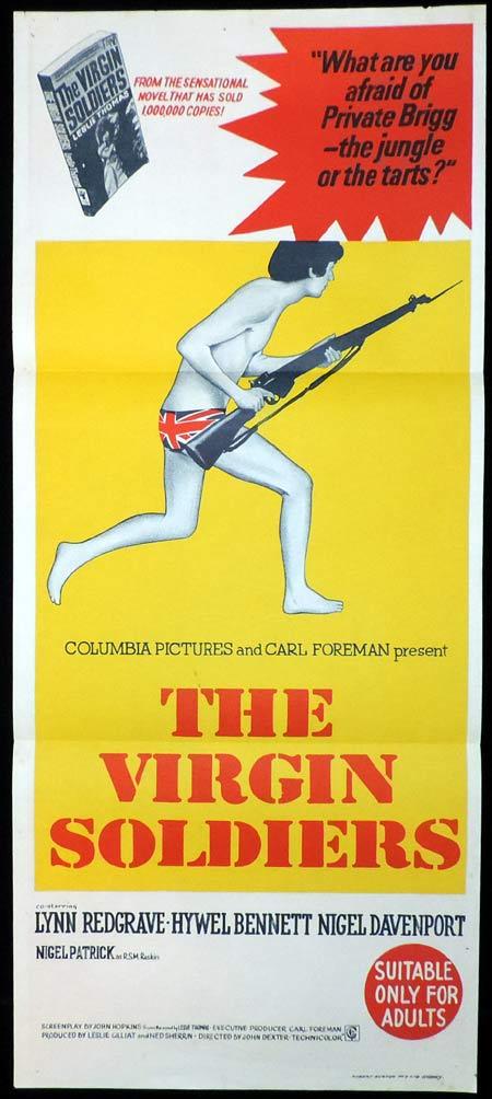 THE VIRGIN SOLDIERS Original Daybill Movie Poster Lynn Redgrave Hywel Bennett Nigel Davenport