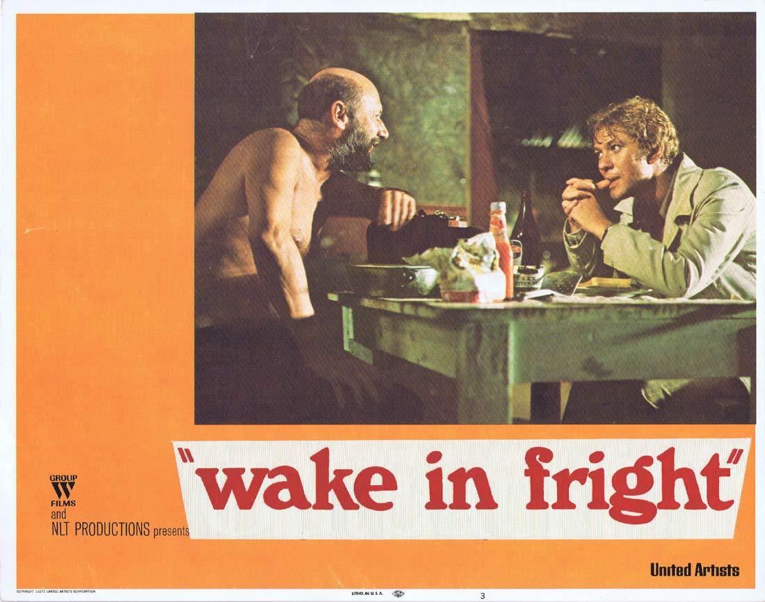 WAKE IN FRIGHT Original Lobby Card 3 Donald Pleasence Gary Bond Chips Rafferty