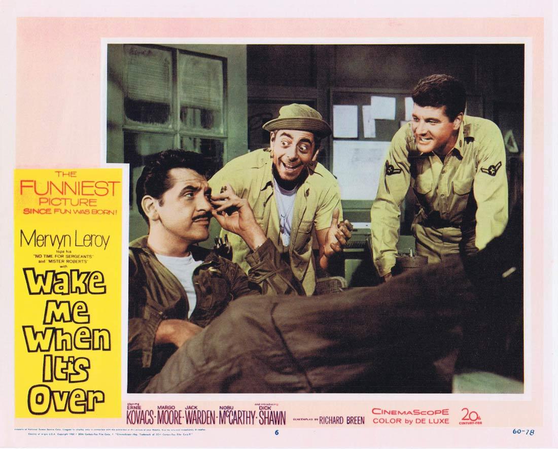 WAKE ME WHEN IT’S OVER Lobby Card 6 Ernie Kovacs Dick Shawn Margo Moore Jack Warden