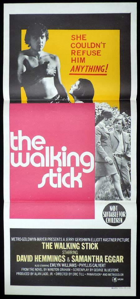 THE WALKING STICK Original Daybill Movie Poster David Hemmings