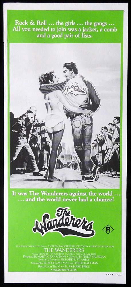 THE WANDERERS Original Daybill Movie Poster Ken Wahl Karen Allen Teenage Gangs
