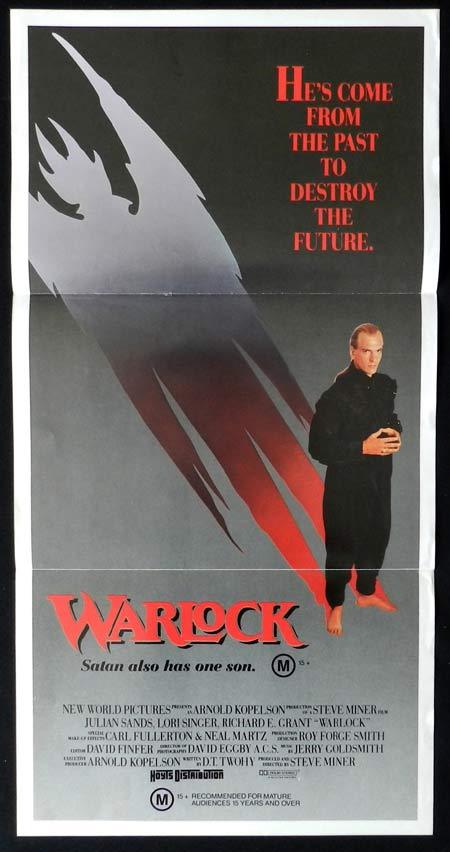 WARLOCK Original Daybill Movie poster Julian Sands Richard E. Grant