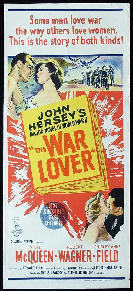 THE WAR LOVER Australian daybill Movie Poster 1962 Steve McQueen