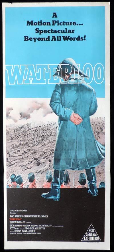 WATERLOO Original Daybill Movie Poster Rod Steiger Napoleon