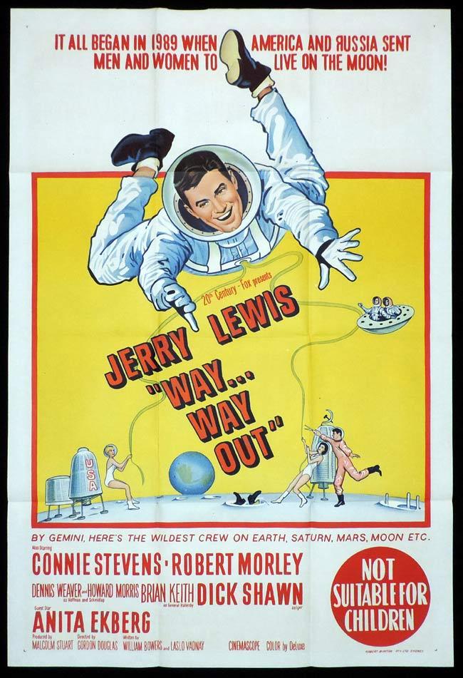 WAY WAY OUT One Sheet Movie Poster Jerry Lewis
