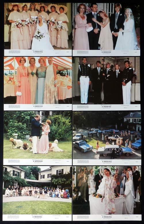 A WEDDING Lobby Card set Robert Altman Mia Farrow