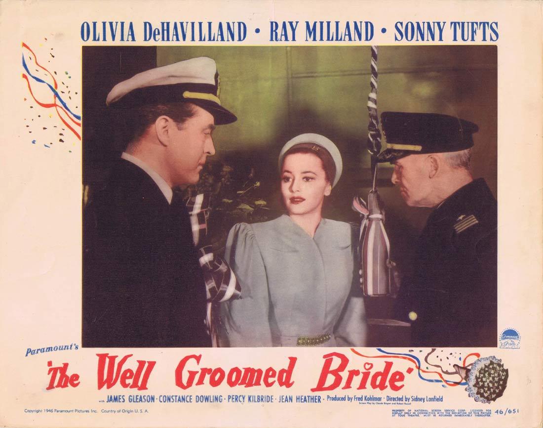 THE WELL GROOMED BRIDE Lobby Card Olivia de Havilland Ray Milland