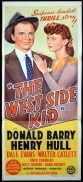 THE WEST SIDE KID Original Daybill Movie Poster Don "Red" Barry Henry Hull Dale Evans