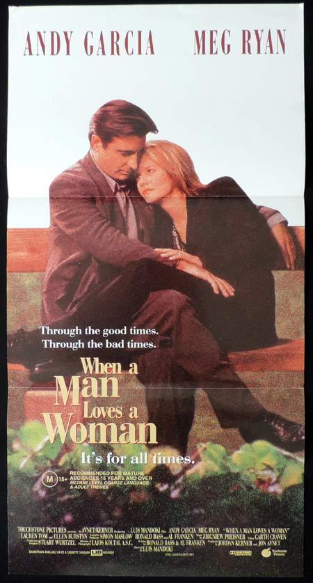 WHEN A MAN LOVES A WOMAN Original Daybill Movie Poster Andy Garcia Meg Ryan