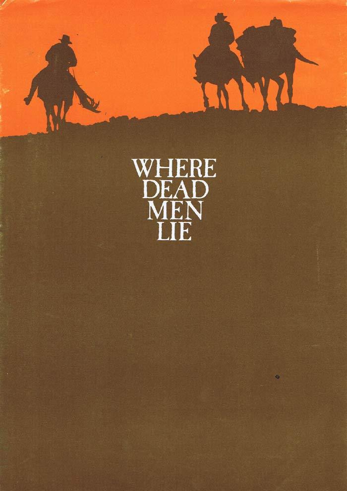 WHERE DEAD MEN LIE Original Movie Progamme Australian Film Anne Haddy