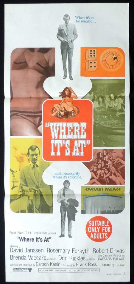 WHERE ITS AT Original Daybill Movie Poster David Janssen