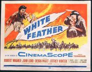 WHITE FEATHER '55 Robert Wagner Paget Title Lobby card
