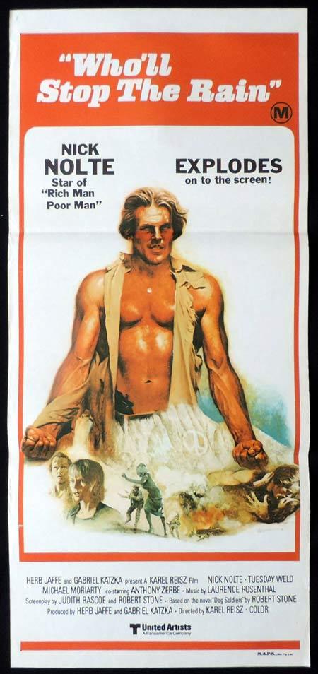 WHO’LL STOP THE RAIN Original Daybill Movie Poster Nick Nolte