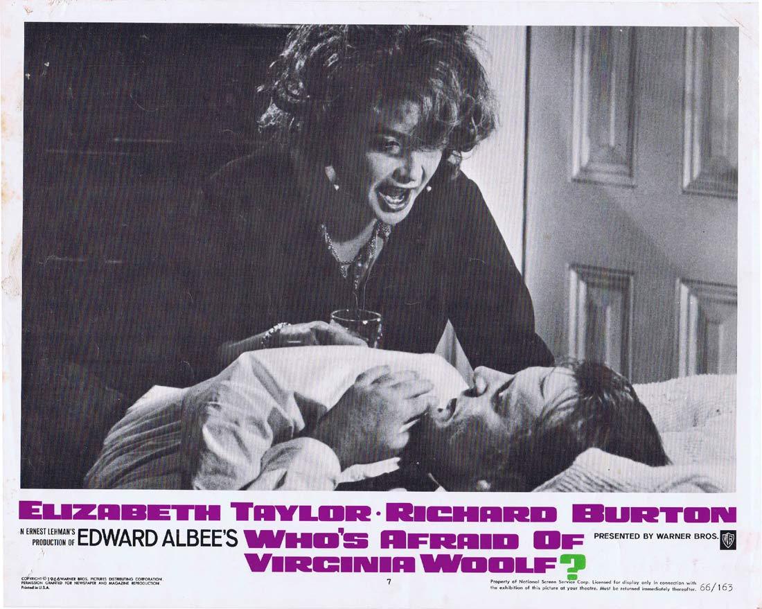 WHO’S AFRAID OF VIRGINIA WOOLF Original Lobby Card 7 Elizabeth Taylor Richard Burton