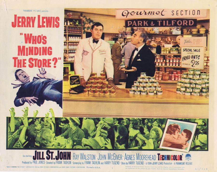 WHO’S MINDING THE STORE Lobby Card 1 Jerry Lewis