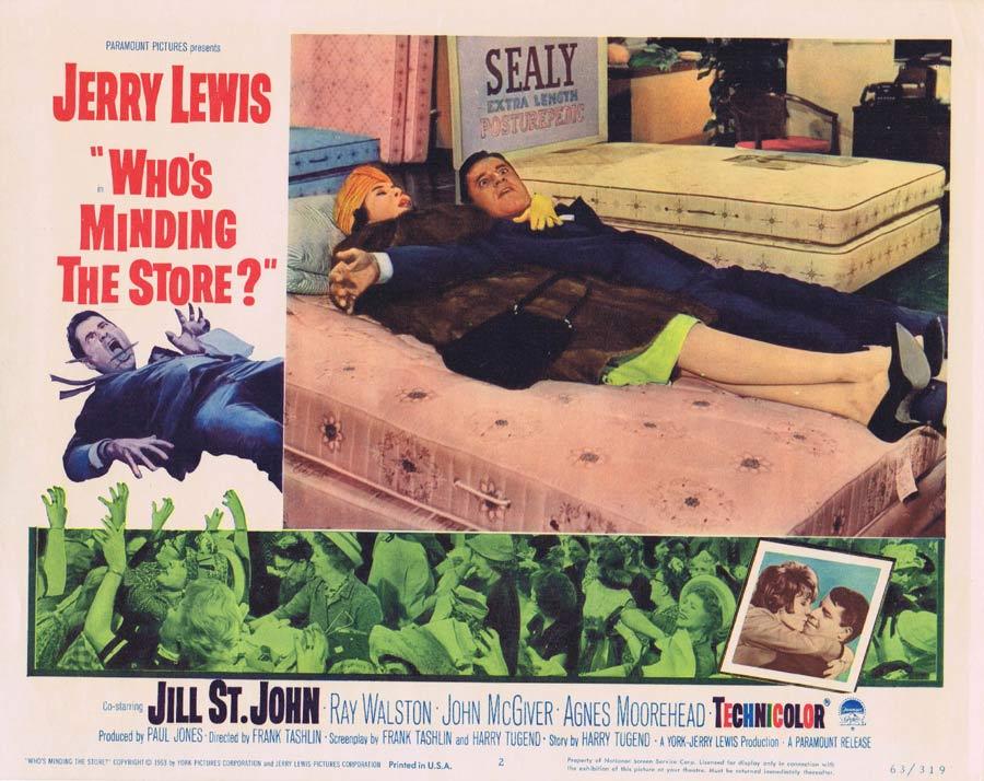 WHO’S MINDING THE STORE Lobby card 2 Jerry Lewis Nancy Kulp